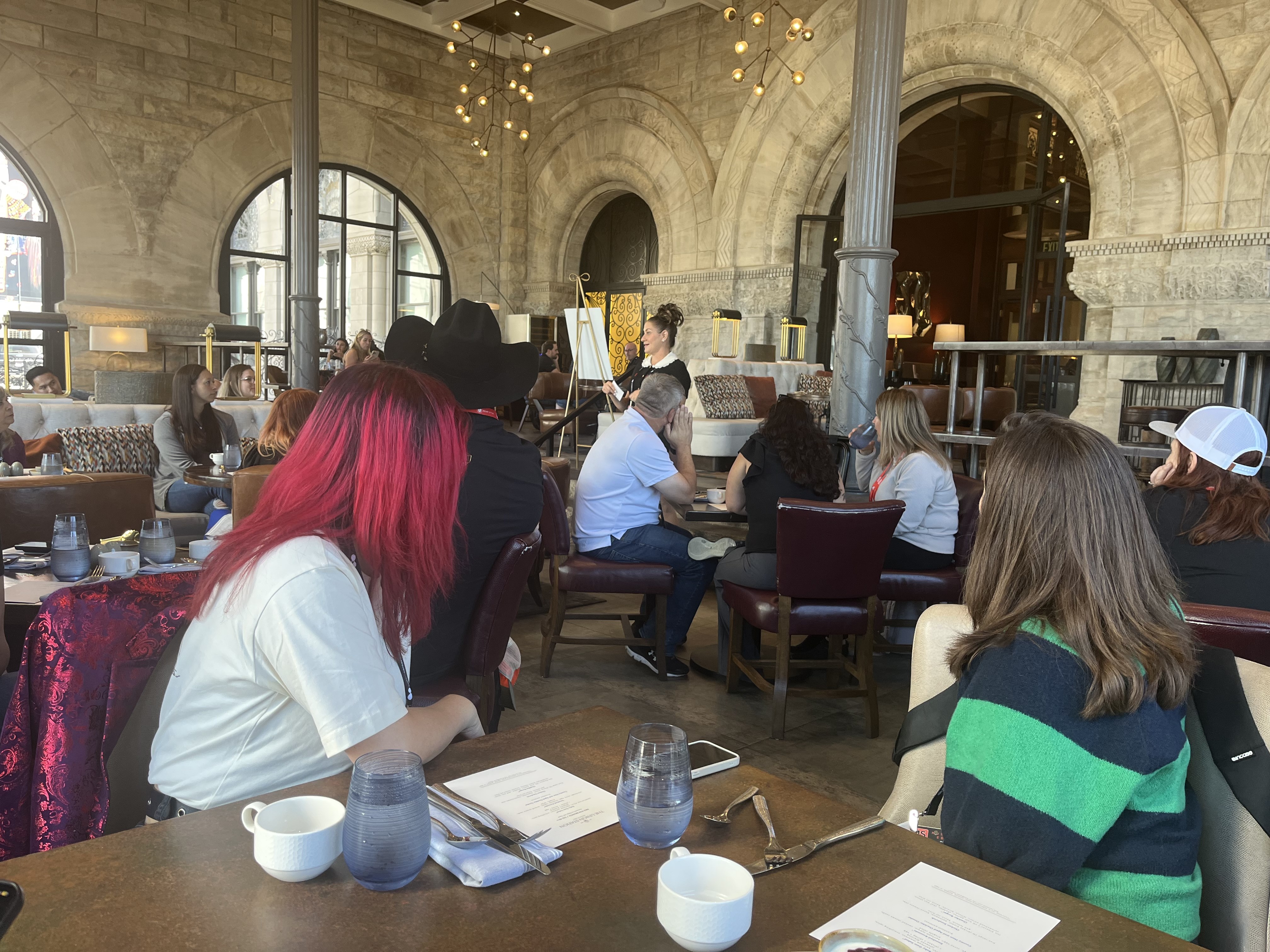 Michelle Hammarskjöld hosting Women in Tech Lunch at MMS Music City 2025